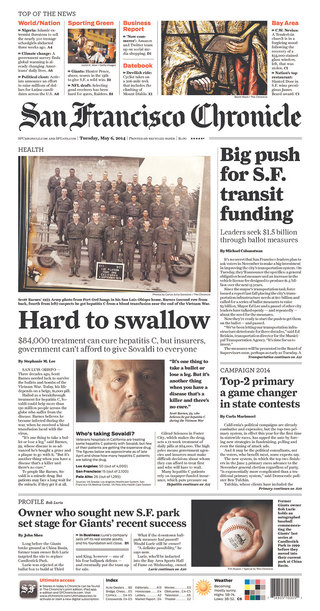 要價1千美元的C型肝炎藥片（20140506 舊金山紀事報）