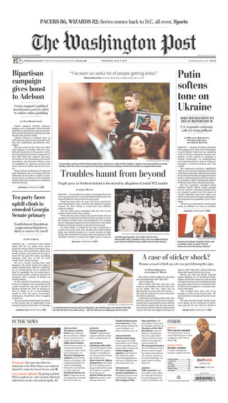 普丁籲東烏分離派延後公投（20140508 華盛頓郵報）