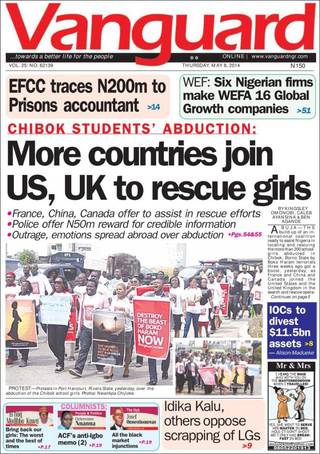 奈及利亞綁架案 各國紛馳援（20140508 奈及利亞先鋒報）