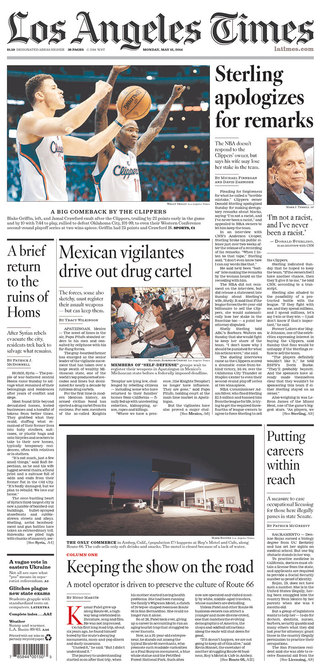 史特林道歉：我不是種族主義者（20140512 洛杉磯時報）