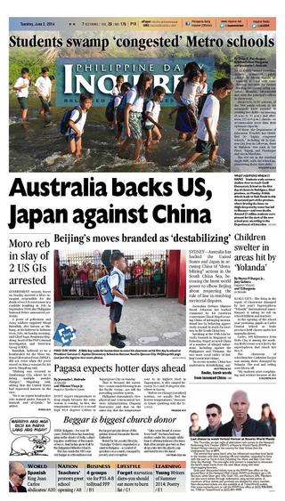 菲海燕災區學校 重建工程未發包（20140603 菲律賓每日詢問者報）