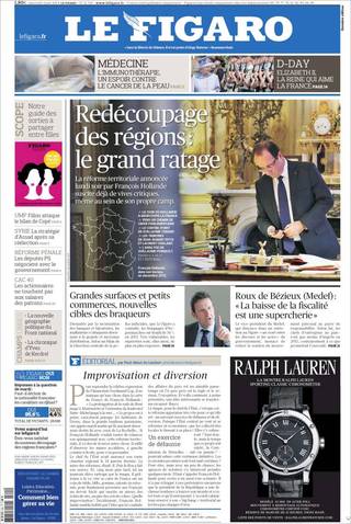 歐蘭德提行政區重整 22變14（20140604 法國費加洛報）