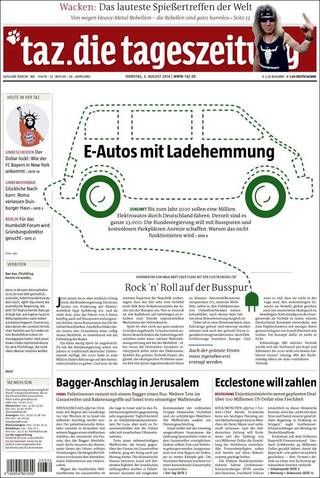 防電動車未來塞車 德擬開放公車道（20140805 德國日報）