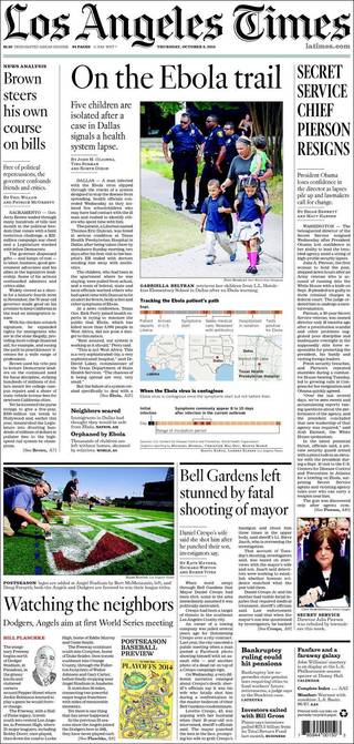 維安連出大包美秘勤局長引咎請辭（2014.10.03 Los Angeles Times ）