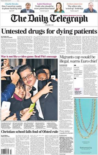 英新草案 給垂死病人一線希望（20141020 每日電訊報） 