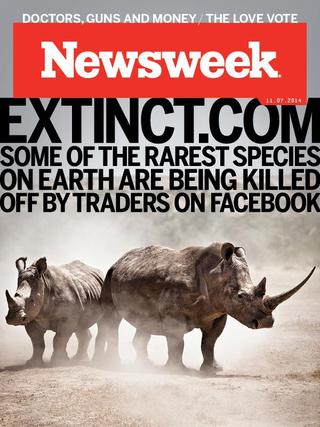 全球周刊封面故事：瀕絕動物悲歌 臉書盜賣猖獗 （20141102 新聞周刊） 