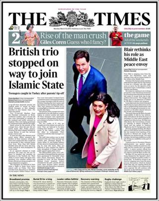 英少年出走入IS 土國忙攔截（20150316泰晤士報）