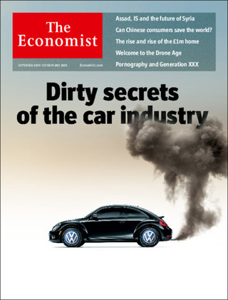 全球週刊封面：車界的骯髒事（20150927 經濟學人）