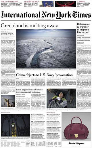 消失中的格陵蘭（20151028 紐約時報）