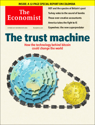 全球週刊封面：區塊鏈：一種魂不附體的虛擬信任機制（20151101 經濟學人）
