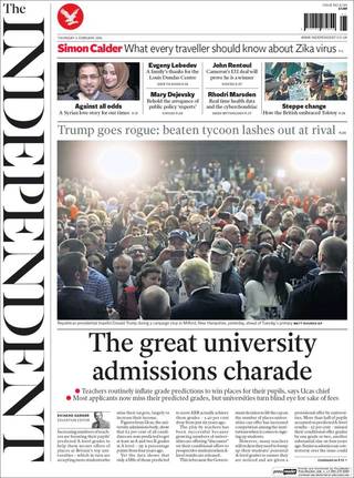 幫學生做成績 英國大學申請亂象多（20160204 英國獨立報）