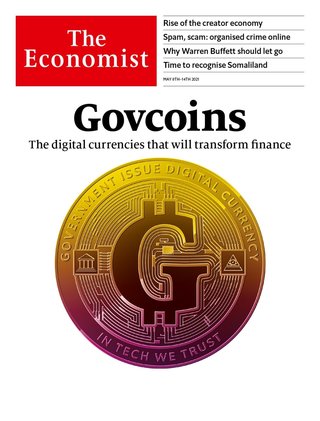 顛覆傳統貨幣 各國央行提供數位通貨（週刊頭條 經濟學人 The Economist）