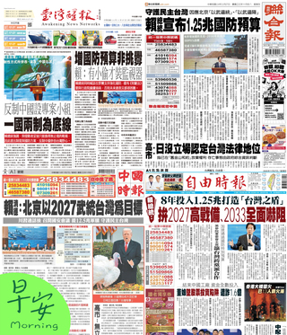 今日四大報頭版新聞！（20251127）